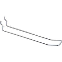 GANCIO PER PANNELLO FORATO TIPO 'DOPPIO' 15 cm - 50 pezzi