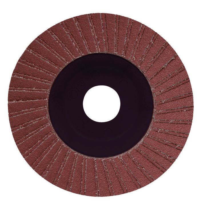 DISCO LAMELLARE AL CORINDONE Ø 115x22 mm - grana 80 - 10 pezzi- MOLITAL