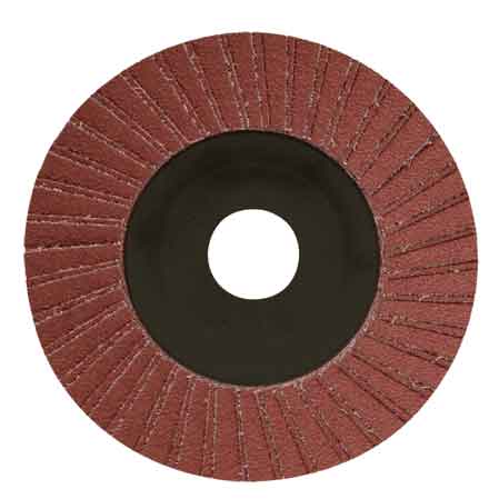 DISCO LAMELLARE AL CORINDONE  Ø 115x22 mm - grana 100 - 10 pezzi- MOLITAL