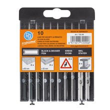 SET LAME PER SEGHETTO ALTERNATIVO ATT. BLACK & DECKER Confezione 10 pezzi - PG PROFESSIONAL