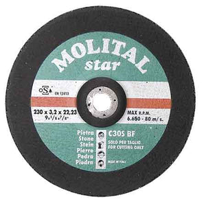 DISCO DA TAGLIO PER MARMO Ø 115x3,0 mm - 50 pezzi- MOLITAL