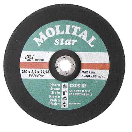 DISCO DA TAGLIO PER MARMO Ø 115x3,0 mm - 50 pezzi- MOLITAL