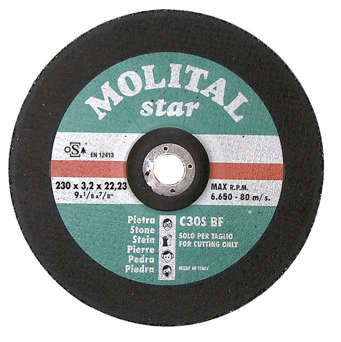 DISCO DA TAGLIO PER MARMO Ø 115x3,0 mm - 50 pezzi- MOLITAL