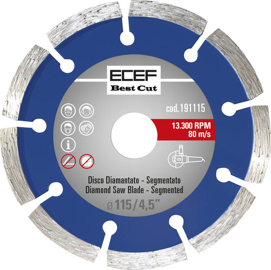 DISCO DIAMANTATO 'UNIVERSALE' SEGMENTATO  Ø 125 mm - ECEF
