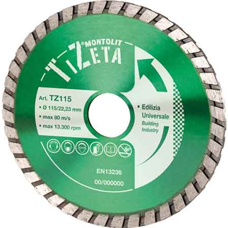 DISCO DIAMANTATO 'UNIVERSALE' MONTOLIT Ø 230 mm - BREVETTI MONTOLIT