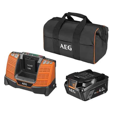 KIT ENERGY BATTIERIA E CARICABATTERIA 'SET L1840SHD' AEG 18V 4.0Ah - AEG POWERTOOLS