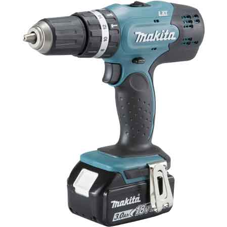 TRAPANO/AVVITATORE CON PERCUSSIONE A BATTERIA 'DHP453RFE' MAKITA 18V 3,0Ah - MAKITA