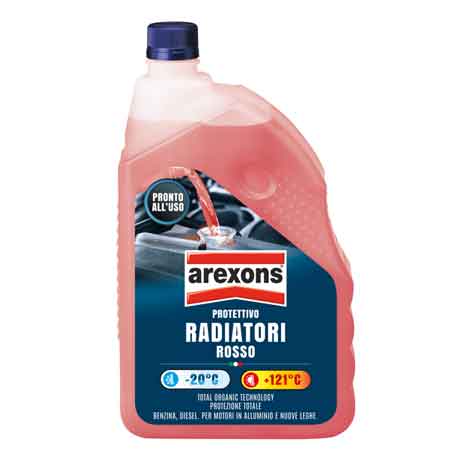 LIQUIDO RADIATORI PRONTO ALL'USO ROSSO AREXONS 2 lt - AREXONS