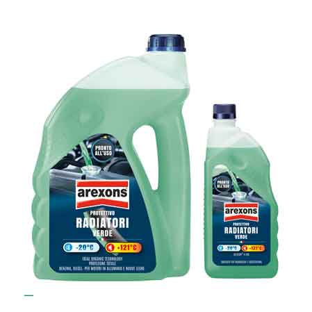 LIQUIDO RADIATORI PRONTO ALL'USO VERDE AREXONS 4,5 lt - AREXONS