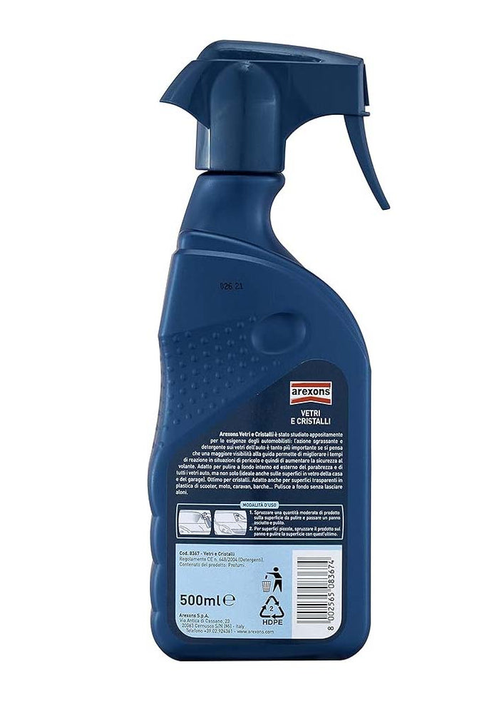 PULITORE PER VETRI E CRISTALLI AREXONS 500 ml - AREXONS