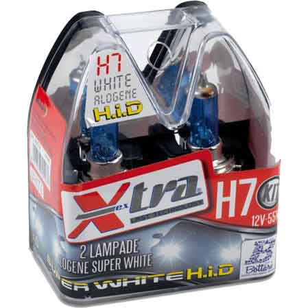 SET 2 LAMPADE 'SUPER WHITE' 12 V H 7 55 W