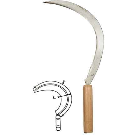 FALCIOLA DENTATA FALCI n° 3/0 (S355/L22 mm) - FALCI