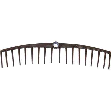 RASTRELLO DA FIENO CURVO PP 18 denti (57 cm)