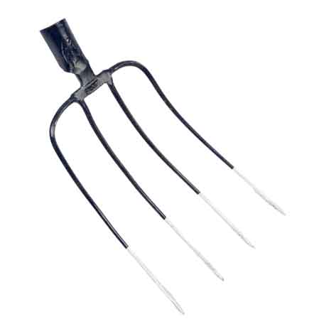 FORCA FALCI PER LETAME IN ACCIAIO TEMPRATO 4 denti - FALCI