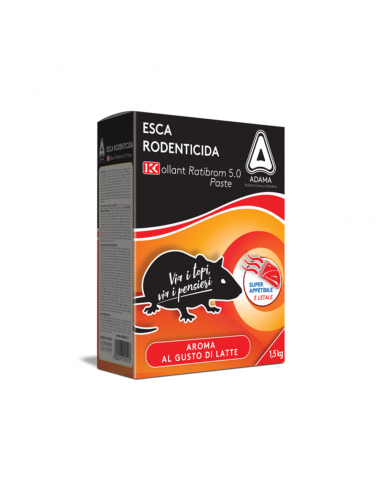 ESCA TOPICIDA 'RATIBROM 5.0 PASTE' 1,5 Kg (3x500gr) - KOLLANT