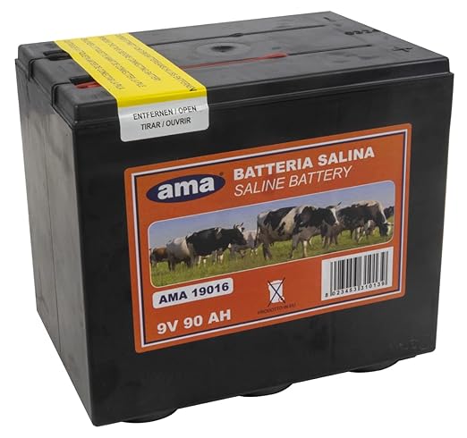 BATTERIA A SECCO PER ELETTRIFICATORI 9V - 55 Ah - durata 5000 ore