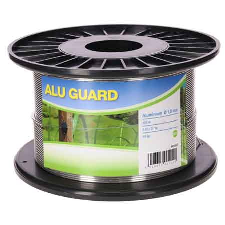 FILO ALLUMINIO ELETTRIFICATO PER RECINTI ELETTRICI Ø 1,8 mm - bobina 400 mt