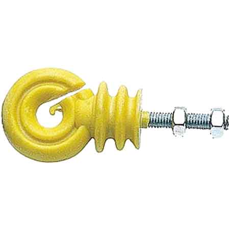 ISOLATORE VITE A FERRO PER RECINTI ELETTRICI - Conf. 25 pezzi