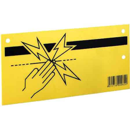 TABELLA DI AVVISO PER RECINTI ELETTRICI 25x13 cm