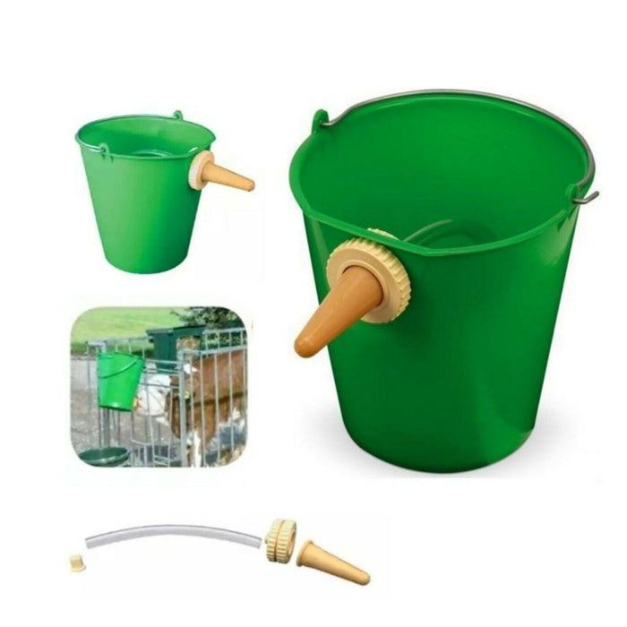 SECCHIO CON POPPATOIO PER VITELLI 10 lt