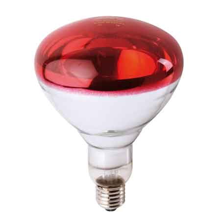 LAMPADA INFRAROSSI PER RIFLETTORE PHILIPS 150 Watt - Col. Rosso