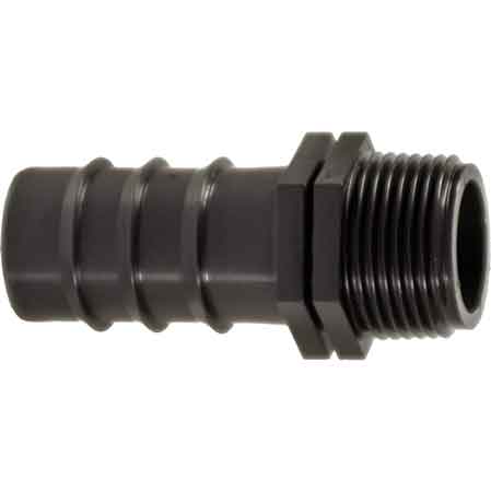 RACCORDO MASCHIO BASSA PRESSIONE Ø mm 25x1 - 100 pezzi- IRRITEC