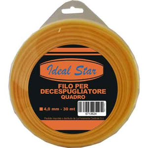 FILO PER DECESPUGLIATORE QUADRO IDEAL STAR mm 3,3x40 mt - IDEAL STAR