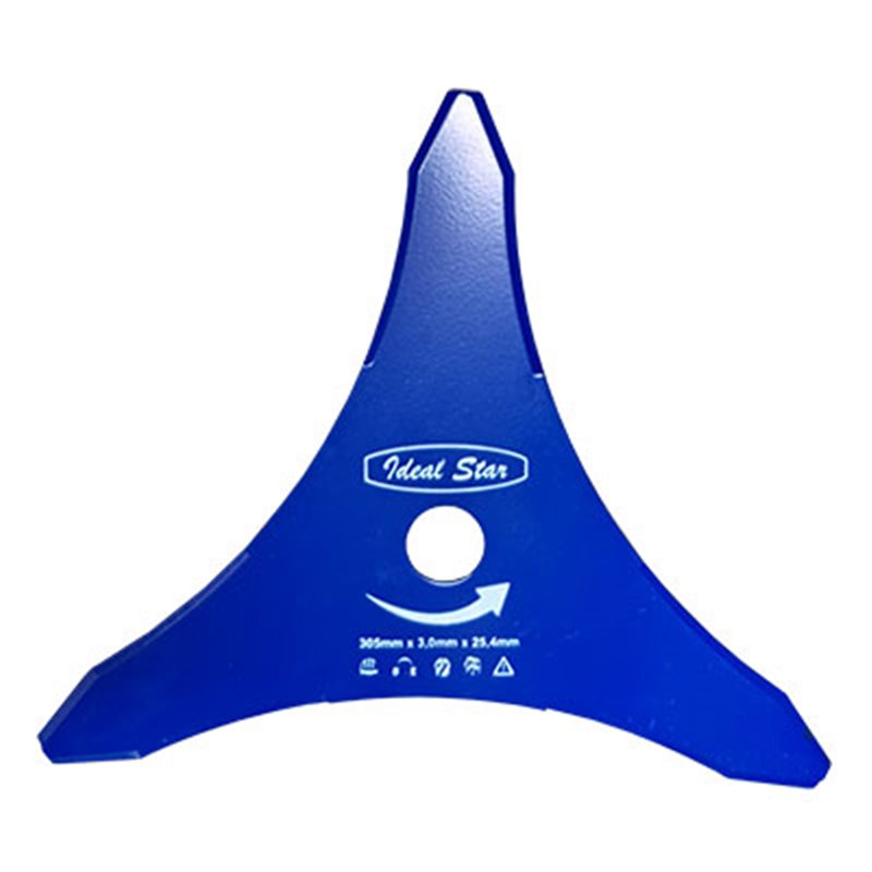 DISCO PER DECESPUGLIATORE 3 DENTI DOPPIA AFFILATURA Ø 305x3,0