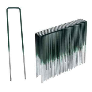 PICCHETTI AD 'U' PER FISSAGGIO PRATO 15 cm - Conf. 20 pezzi