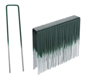 PICCHETTI AD 'U' PER FISSAGGIO PRATO 15 cm - Conf. 20 pezzi