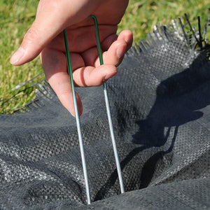 PICCHETTI AD 'U' PER FISSAGGIO PRATO 15 cm - Conf. 20 pezzi