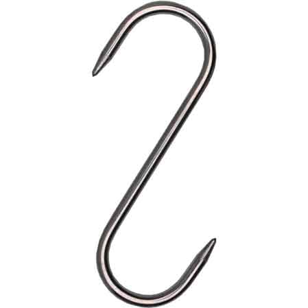 GANCIO FISSO 120x5 mm - 2 punte - 10 pezzi