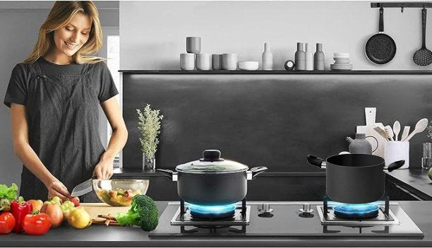 PENTOLA 'BLACK LINE' Ø cm 22x15,5 h - cap.6 lt - PENTALUX