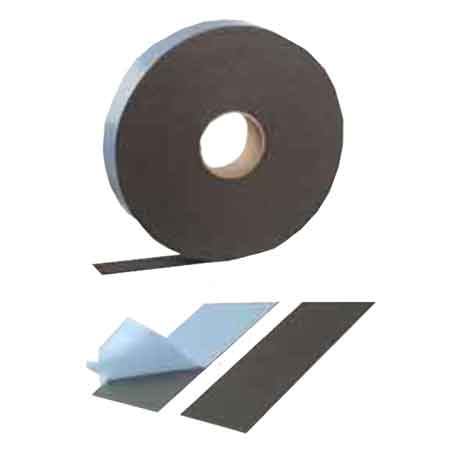 GUARNIZIONE ISOLANTE ADESIVA PER TUBI E VALVOLE 50x3 mm x 5 mt - Grigio - GEKO
