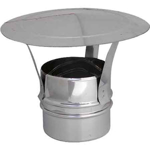 FUMAIOLO ZINCATO A CAPPELLO 'CINESE' TONDO Ø 80 mm