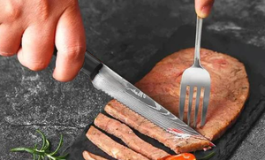 COLTELLI DA BISTECCA Lama 11 cm - blister 6 pz - DE LUCA COLTELLERIE