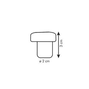 TAPPO VINO 'PRESTO' 3 cm - ø 2 cm - 2 pezzi - TESCOMA