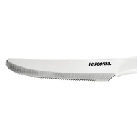 COLTELLO TAVOLA 'PRESTO' Lunghezza totale 23 cm -  lama 12 cm - Bianco 6 pezzi - TESCOMA