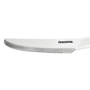 COLTELLO TAVOLA 'PRESTO' Lunghezza totale 23 cm -  lama 12 cm - Bianco 6 pezzi - TESCOMA