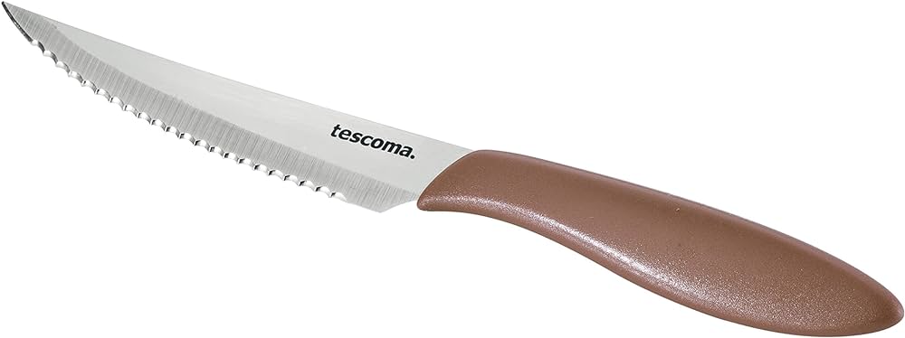 COLTELLO BISTECCA 'PRESTO' Lunghezza totale 23 cm -  lama 12 cm - Bianco 6 pezzi - TESCOMA