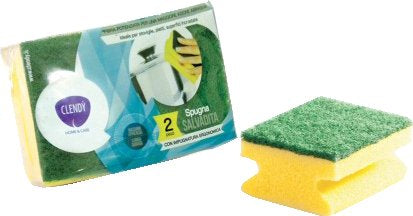 KIT SPUGNA ABRASIVA SALVADITA Confezione 2 pezzi