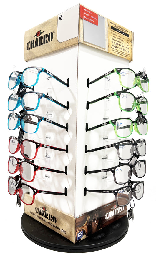 ESPOSITORE OCCHIALI DA VISTA GRADUATI 'KIT HAWAII' 24 pezzi - CHARRO