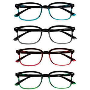 OCCHIALI DA VISTA GRADUATI 'KIT HAWAII' +2,5 nero-rosso - CHARRO