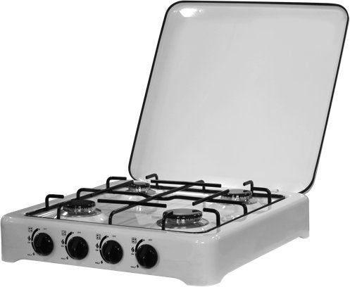 FORNELLO A GAS 4 FUOCHI 49x49x13 cm