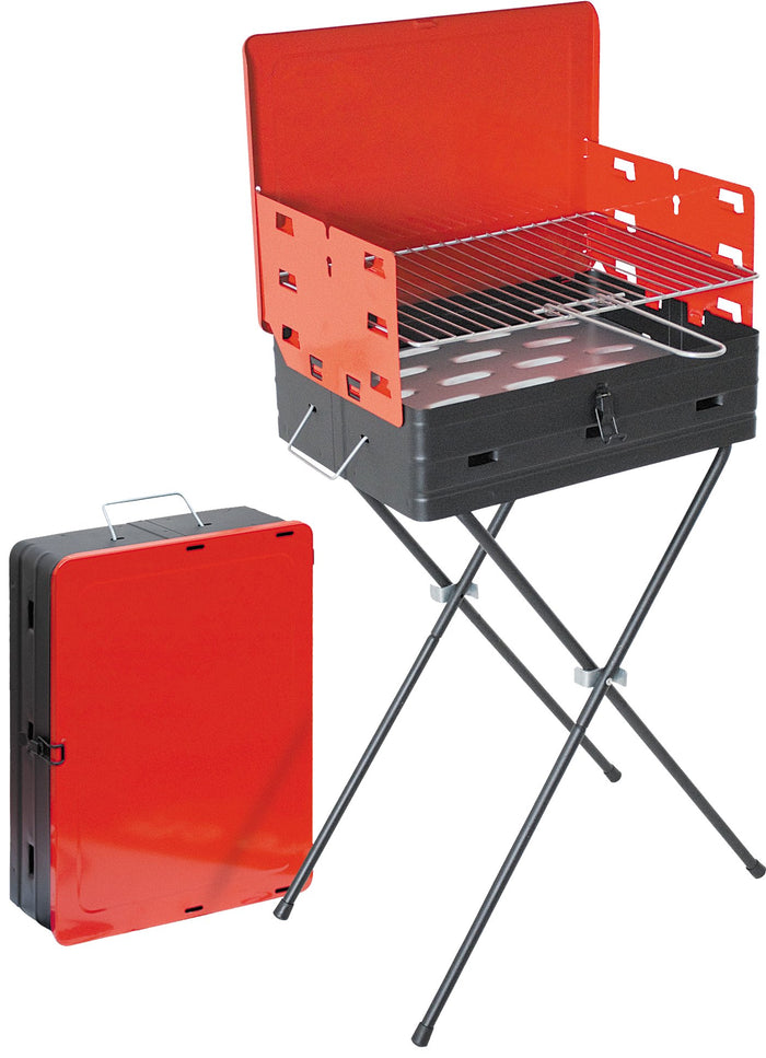 BARBECUE A CARBONELLA 'VALIGETTA' cm 43x31x77h