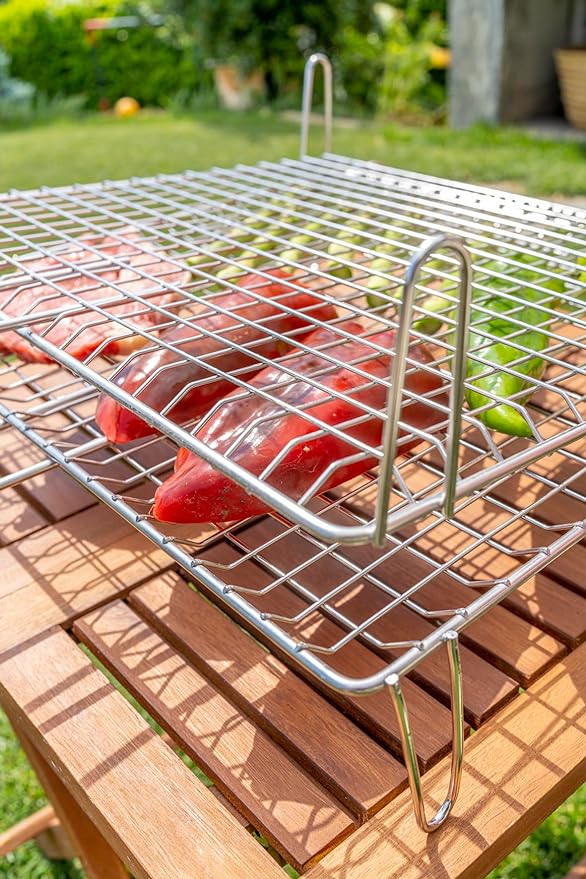 GRATICOLA DOPPIA RETE BOMBATA 27x37 cm