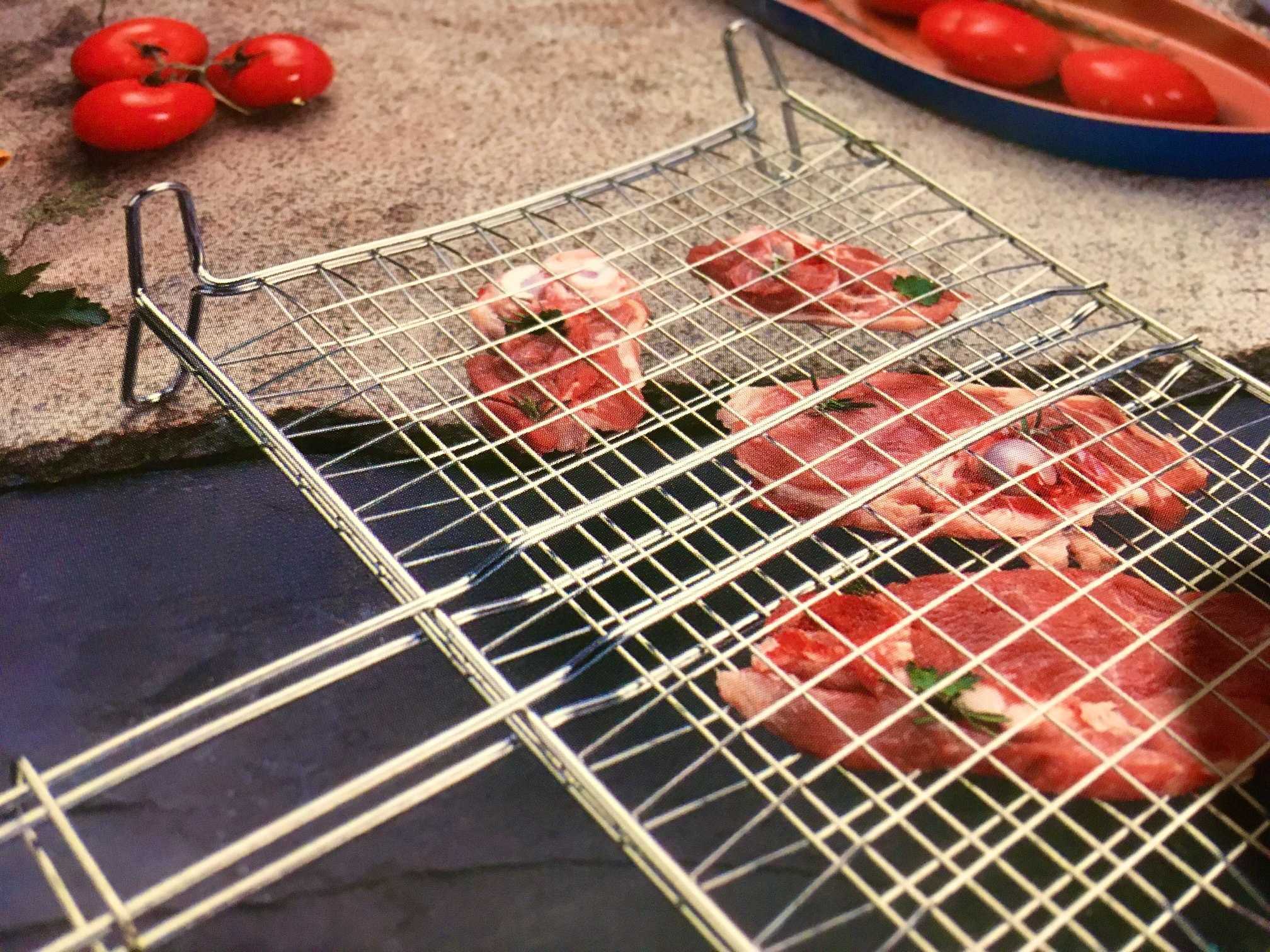 GRATICOLA DOPPIA RETE BOMBATA 27x37 cm