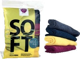 KIT PANNI IN MICROFIBRA Confezione 4 pezzi