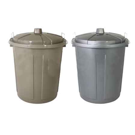 BIDONE PER RIFIUTI 'BIN' Ø 22,5xh 30 cm, 7 lt - Col. Tortora