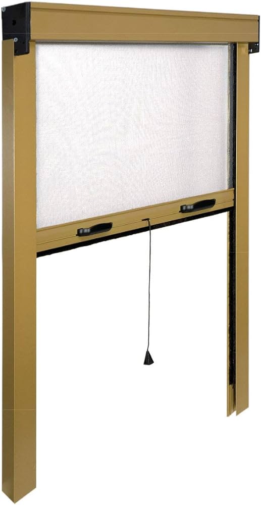 ZANZARIERA AVVOLGIBILE VERTICALE 80x160 cm - Bronzo